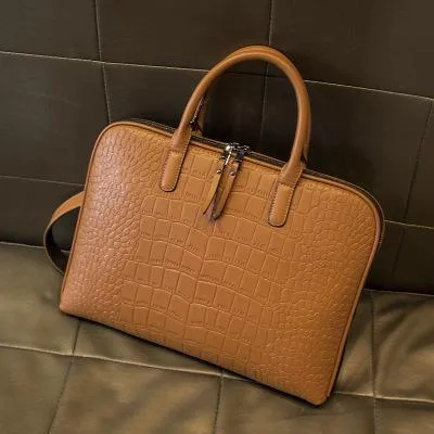 13Fashion Female Leather Shoulder Laptop Bag Women 15.6 16 Waterproof Briefcases 13.3 14 15 Bags For Xiaomi Macbook Air 13 Handbag