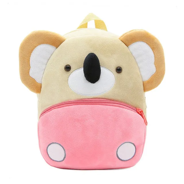 2020 3D Cartoon Plush Children Backpacks kindergarten Schoolbag