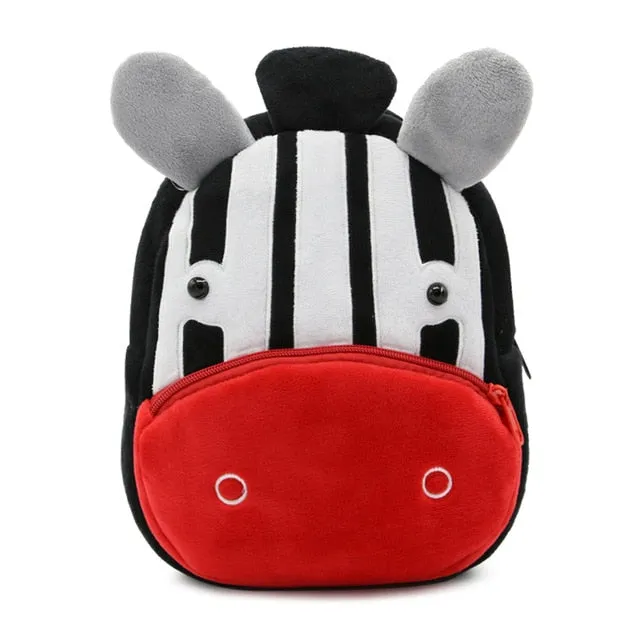 2020 3D Cartoon Plush Children Backpacks kindergarten Schoolbag