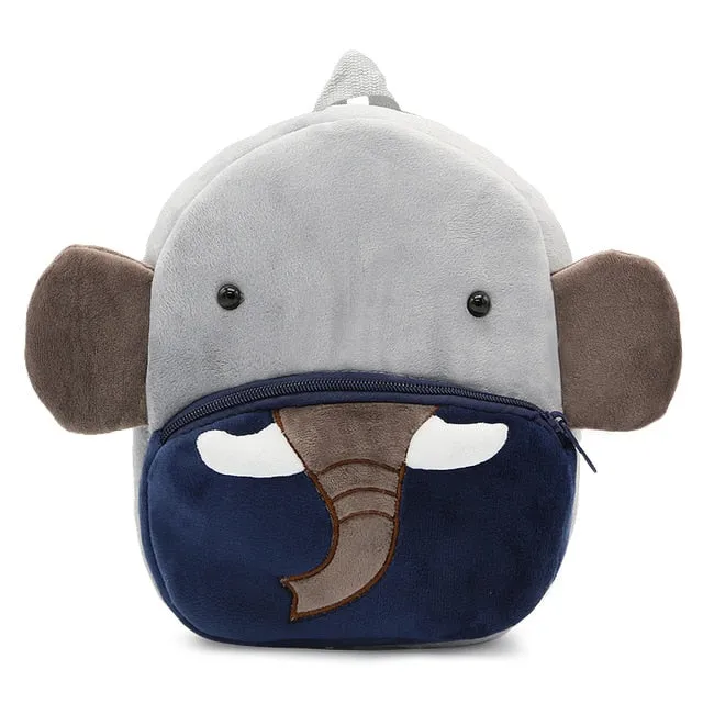 2020 3D Cartoon Plush Children Backpacks kindergarten Schoolbag