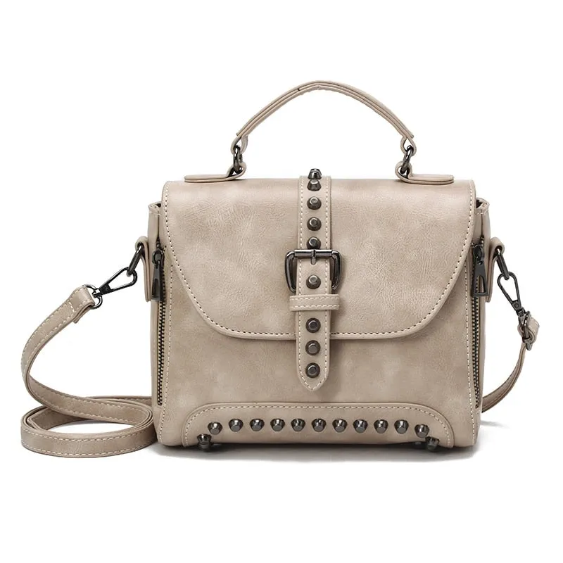(31) Women's with Cylinder Rivets PU Leather Crossbody Bags for Women