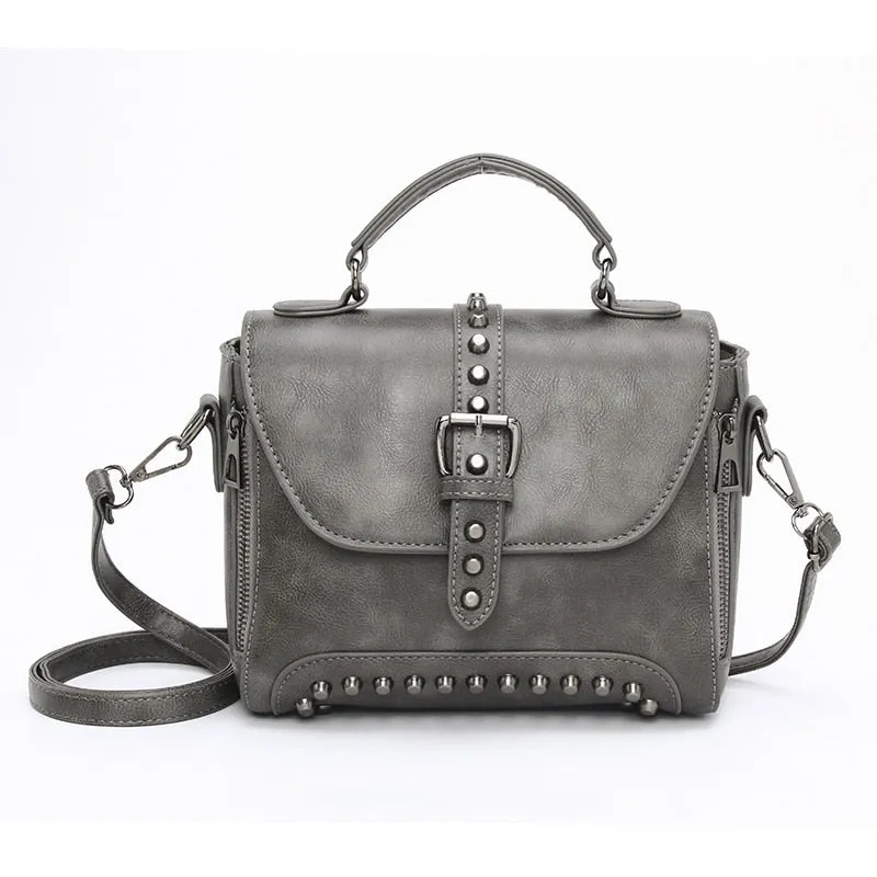 (31) Women's with Cylinder Rivets PU Leather Crossbody Bags for Women