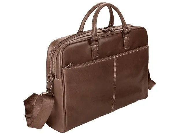 Adpel Arizona Leather Rogatta Computer Bag | Brown