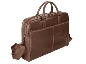 Adpel Arizona Leather Rogatta Computer Bag | Brown