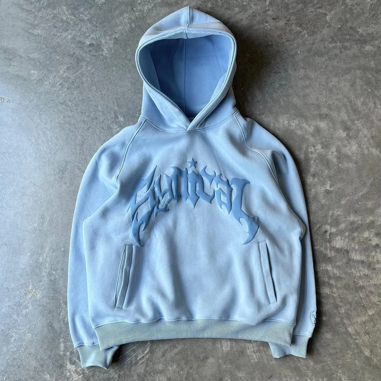 American-style Vintage Zipper Sweater Gothic Letter XINGX Printed Hoodie Trendy Casual Jacket