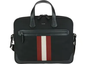 Bally Logo Plaque Stripe Detailed Laptop Bag