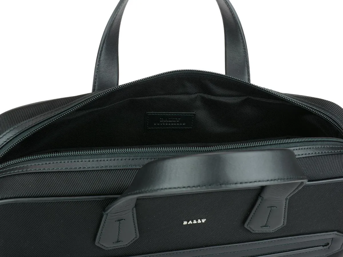 Bally Logo Plaque Stripe Detailed Laptop Bag