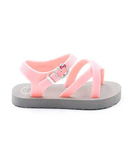 Banana Peel Slippers for Toddlers Hello Kitty Touch of Pink - Anchor Gray