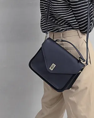Black Handbag Genuine Leather Brown Fashion Side Bag Work Shoulder Bag Purse