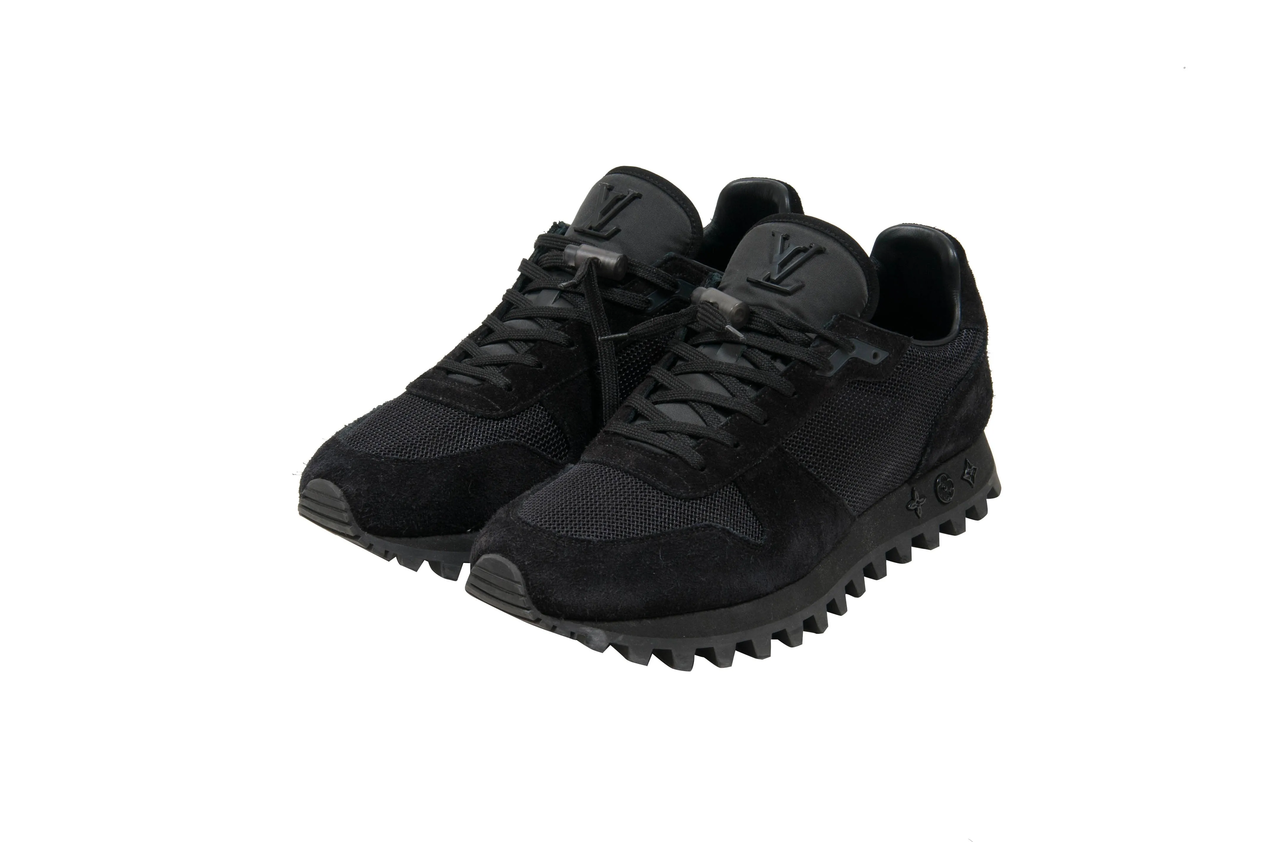 Black Suede Mesh Accents Sneaker Trainers