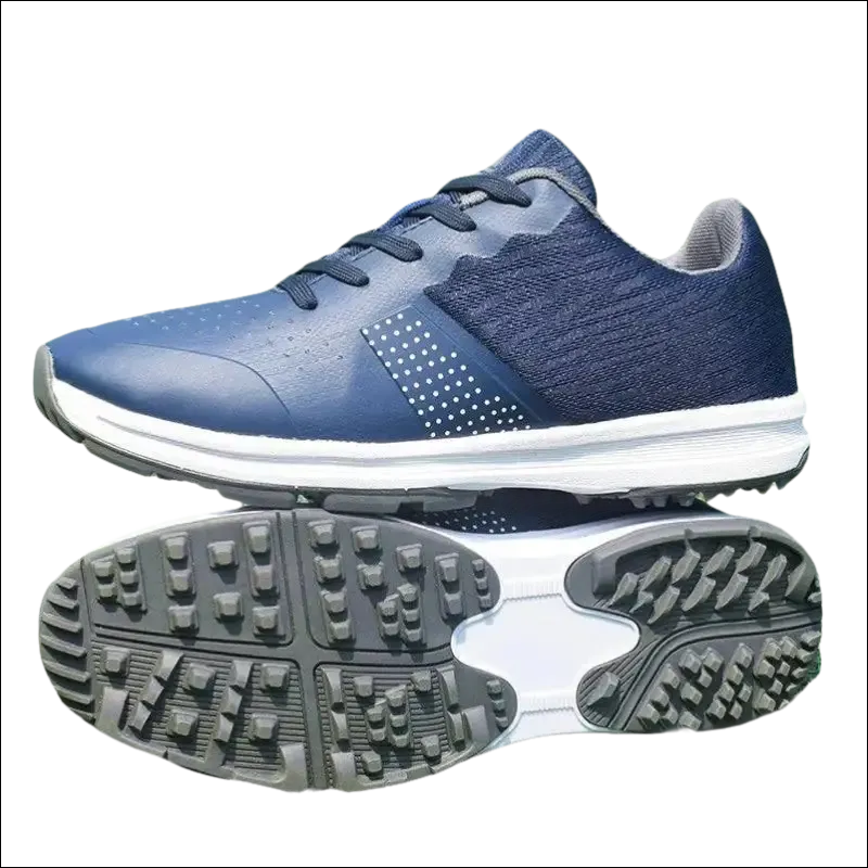 Blue Cleated Non-Slip Golf Shoes