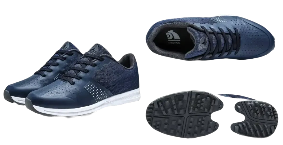 Blue Cleated Non-Slip Golf Shoes