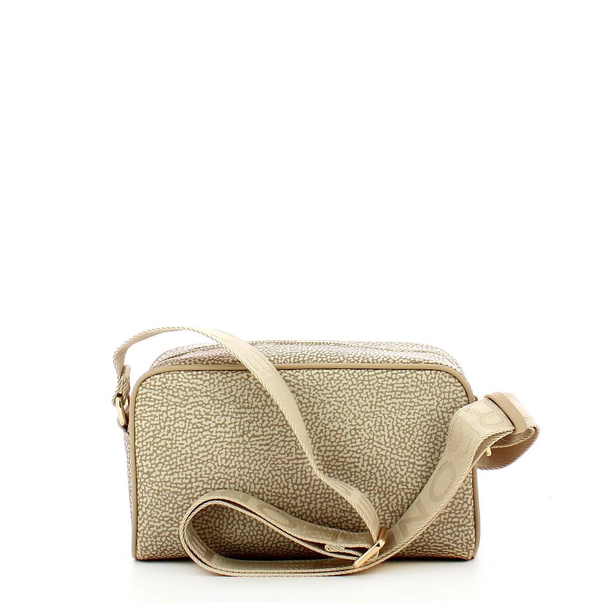 Borbonese - Small Jet Sand Camera Bag made of Recycled Nylon - 934115I15 - SABBIA