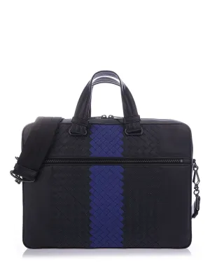 Bottega Veneta Intrecciato Colour Block Briefcase