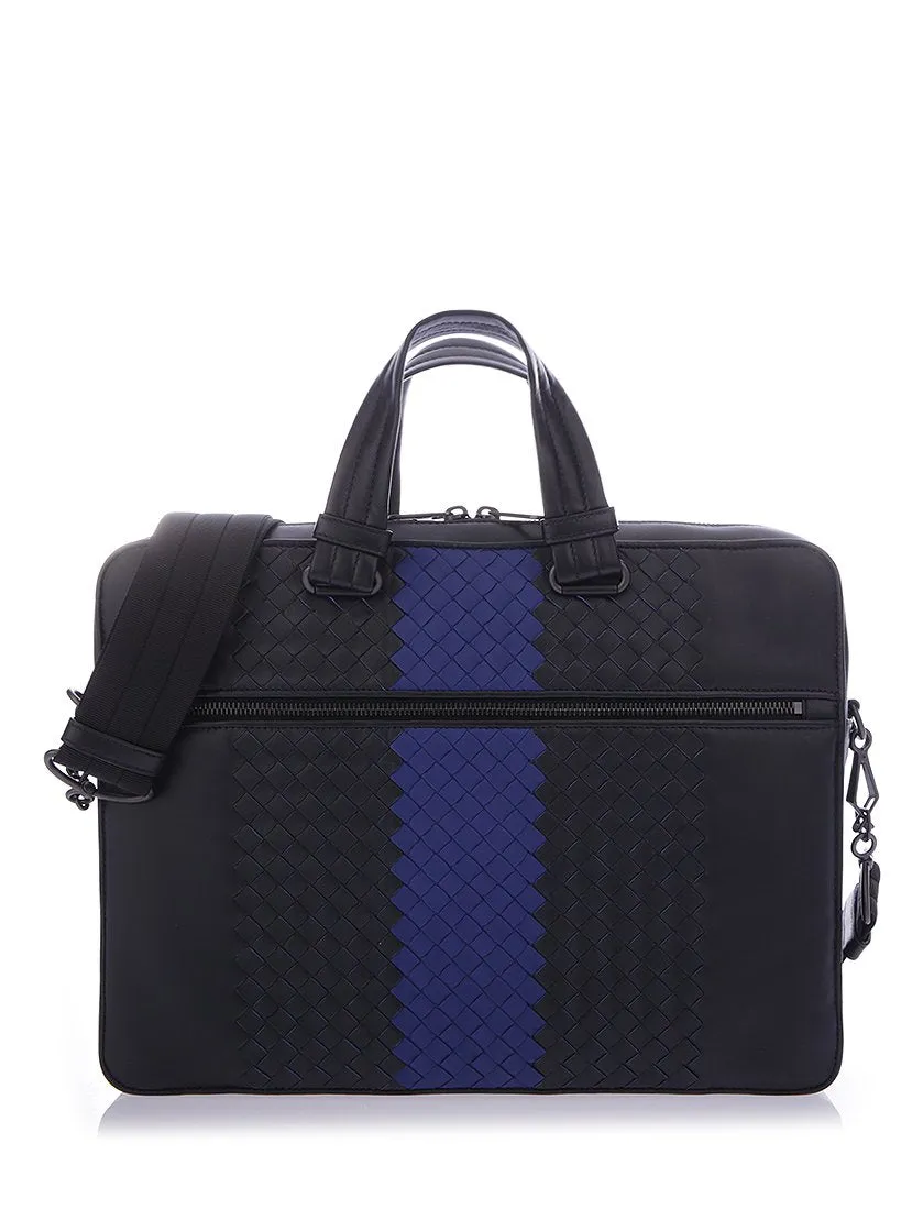 Bottega Veneta Intrecciato Colour Block Briefcase