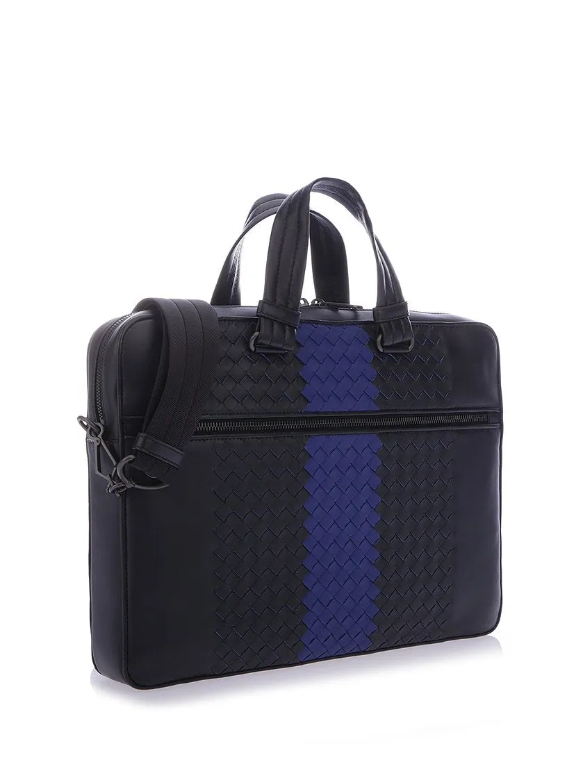 Bottega Veneta Intrecciato Colour Block Briefcase