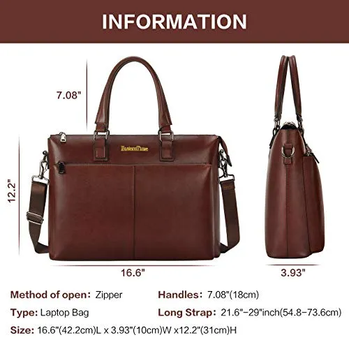 Briefcases for Men,15.6 inch Laptop Bag,Work Business Travel Computer Bag with Multi Pockets for