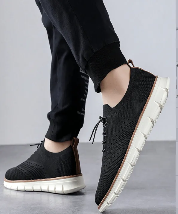 British Style Summer Breathable Athletic Shoes, Mesh Running Shoes, Plus Size 48 Cross-Border Patchwork Sneakers