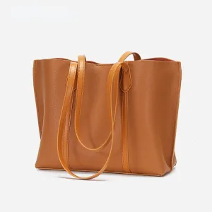 Brown Leather Tote Handbags for Women L2042