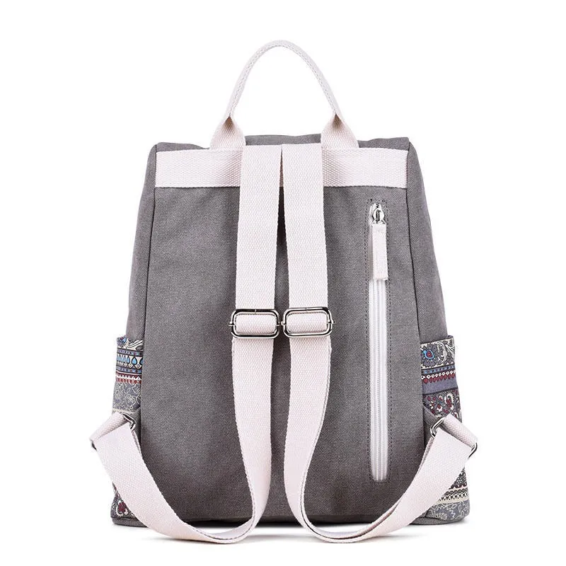 Canvas Fashion School Bags For Girls