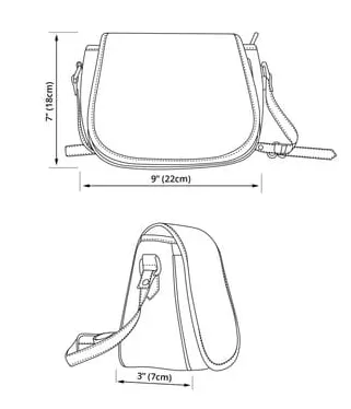 Canvas Saddle Bag - Alice in Wonderland Gifts #52 Classic Series | Gift Ideas, Shoulder Bags for Women, Crossbody Bags for Women