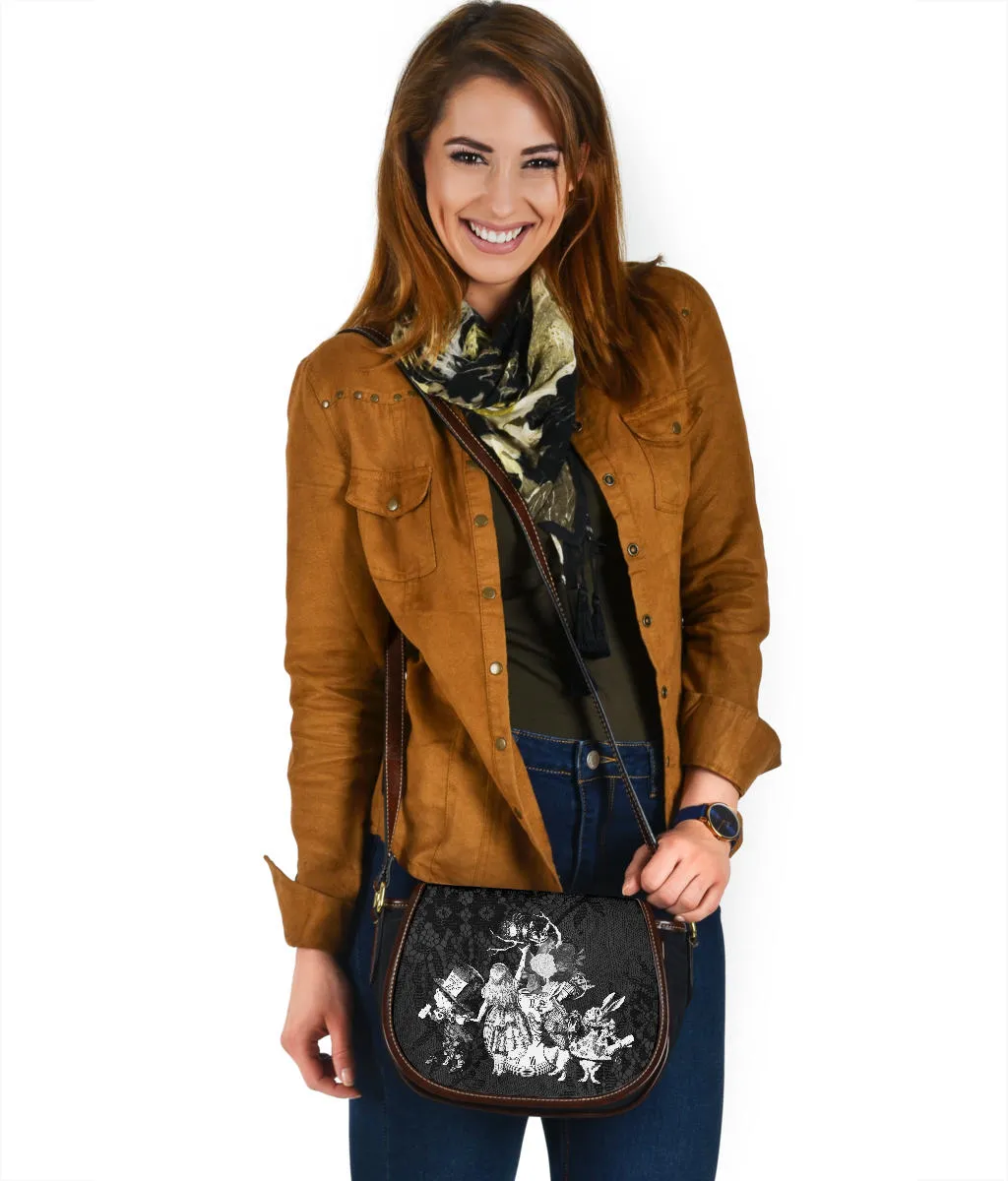 Canvas Saddle Bag - Alice in Wonderland Gifts #52 Classic Series | Gift Ideas, Shoulder Bags for Women, Crossbody Bags for Women