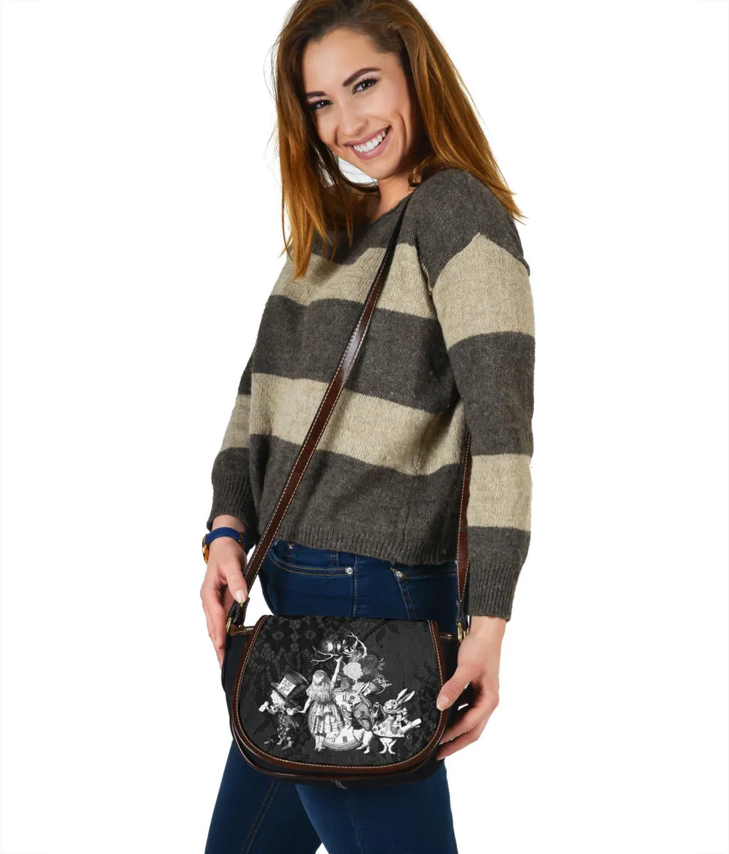 Canvas Saddle Bag - Alice in Wonderland Gifts #52 Classic Series | Gift Ideas, Shoulder Bags for Women, Crossbody Bags for Women