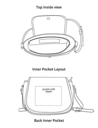 Canvas Saddle Bag - Alice in Wonderland Gifts #52 Classic Series | Gift Ideas, Shoulder Bags for Women, Crossbody Bags for Women