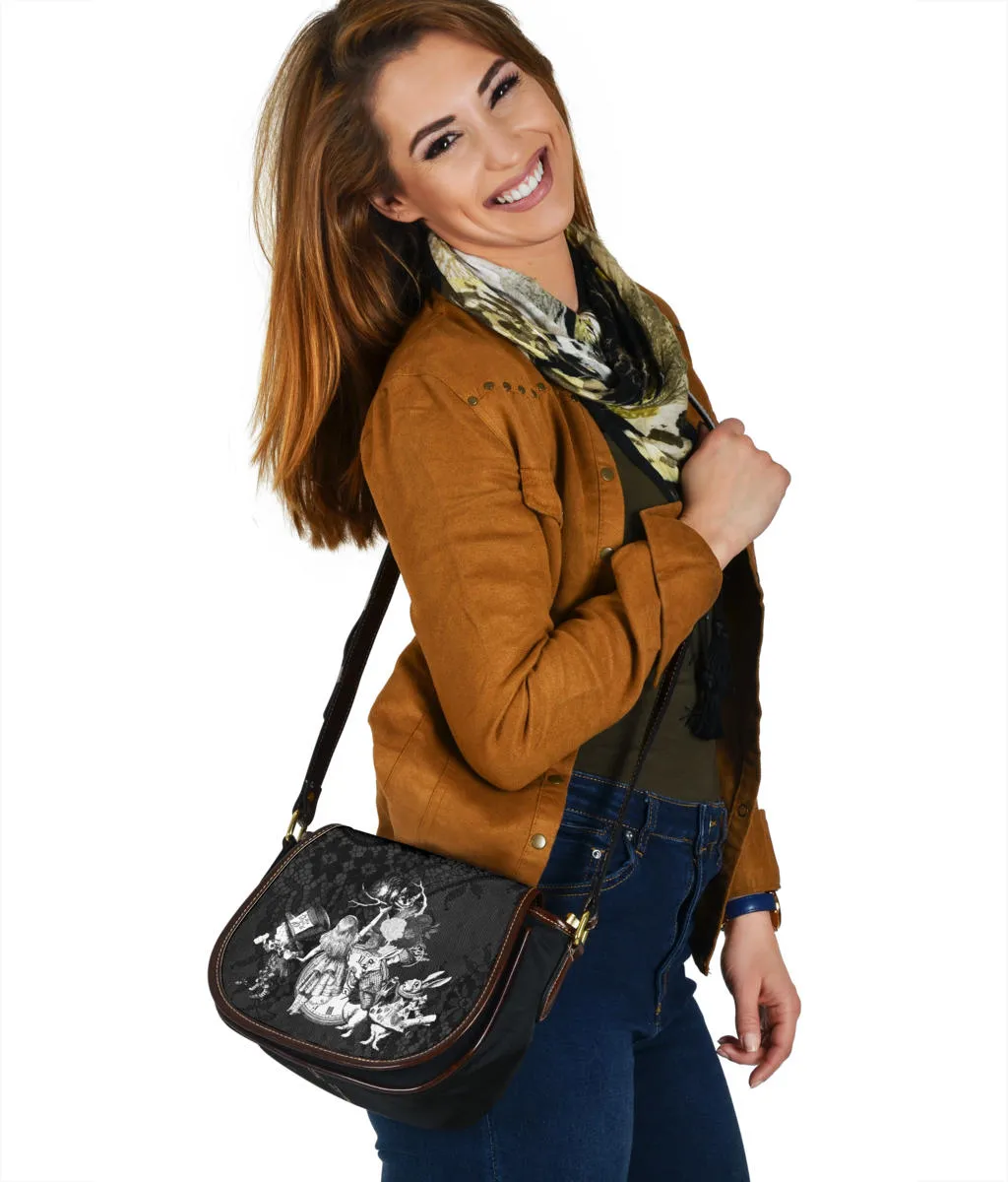 Canvas Saddle Bag - Alice in Wonderland Gifts #52 Classic Series | Gift Ideas, Shoulder Bags for Women, Crossbody Bags for Women