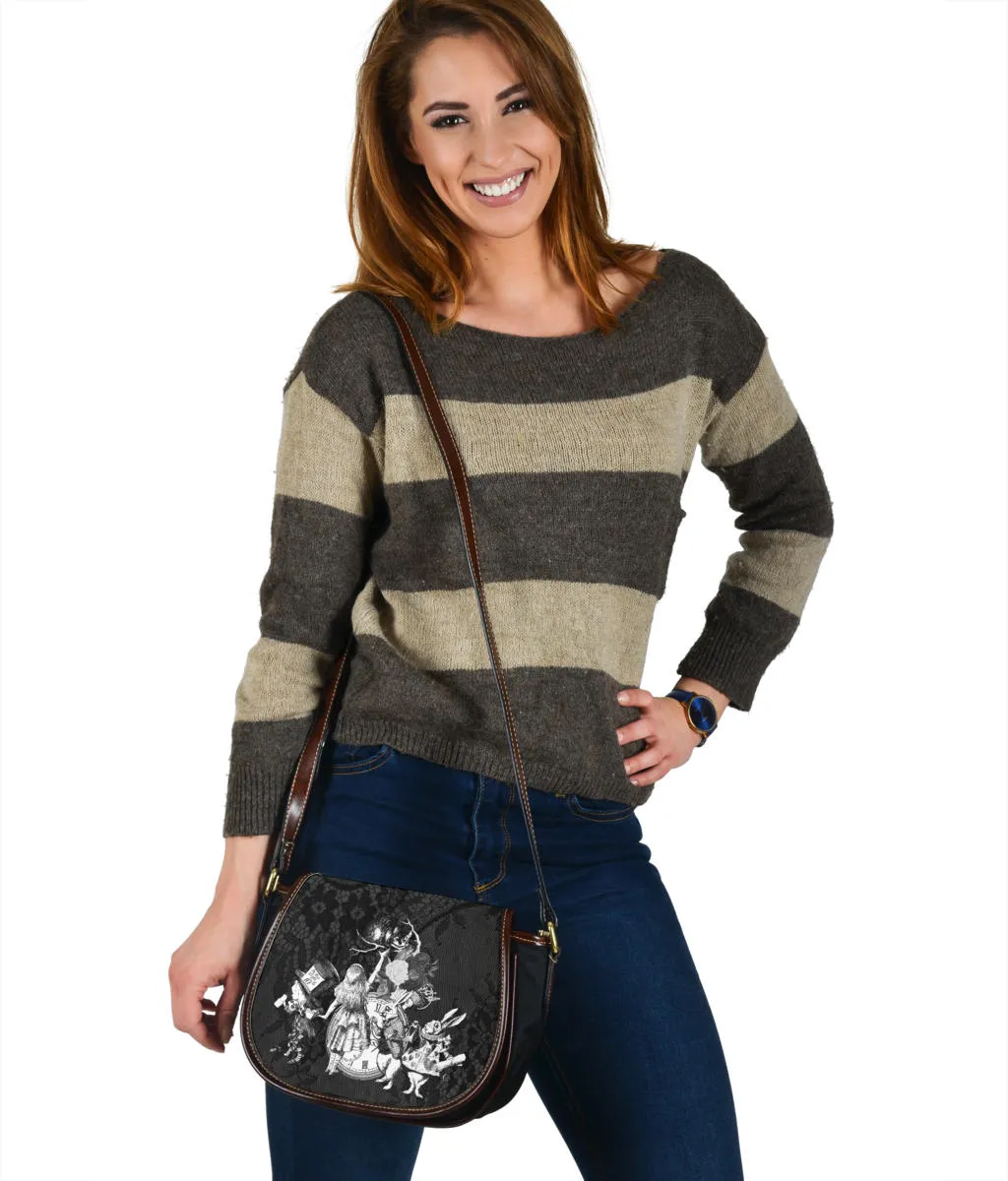 Canvas Saddle Bag - Alice in Wonderland Gifts #52 Classic Series | Gift Ideas, Shoulder Bags for Women, Crossbody Bags for Women