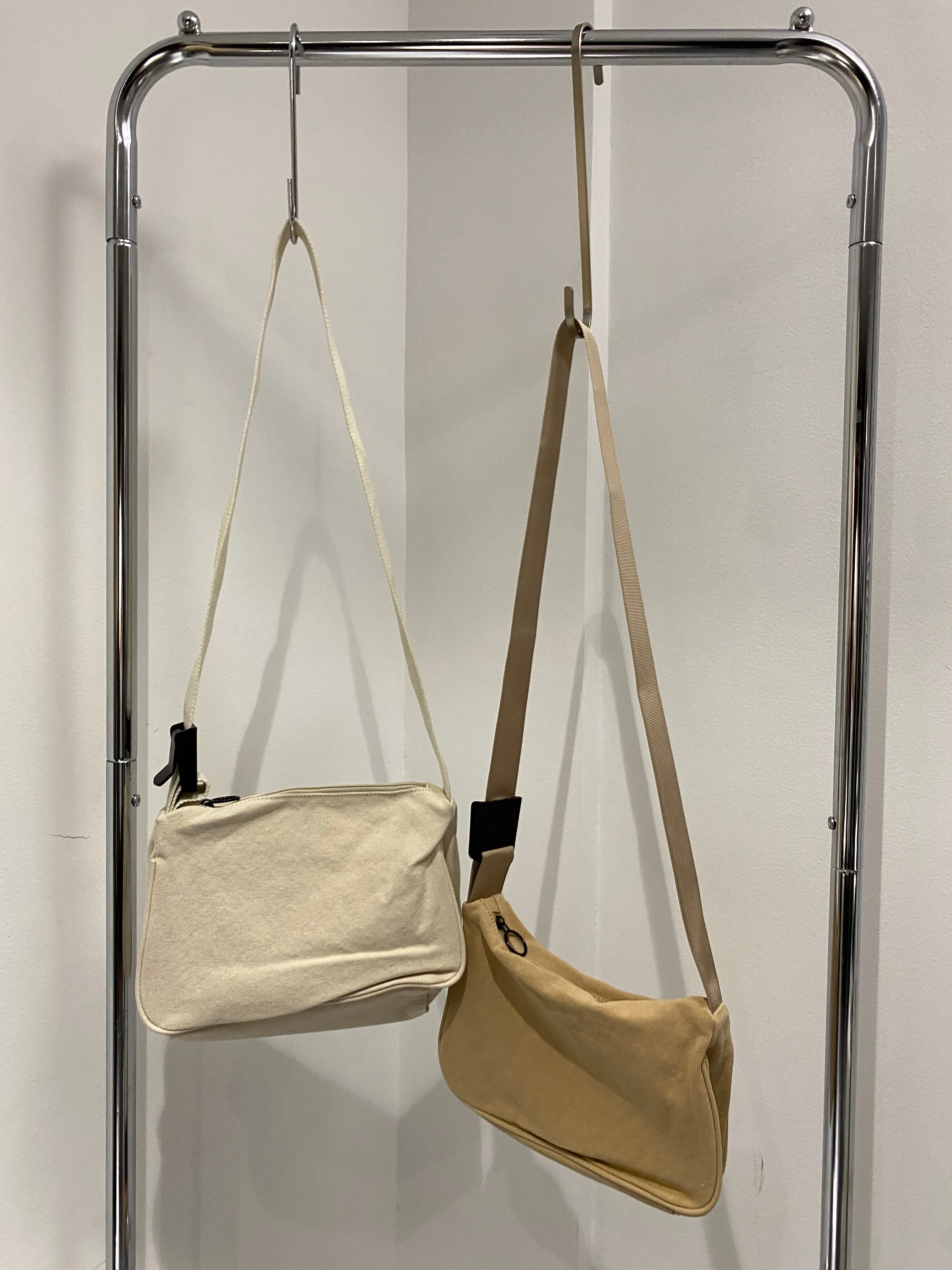 Canvas Shoulder Bag - Latte