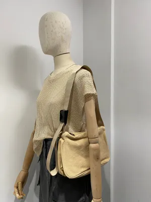 Canvas Shoulder Bag - Latte