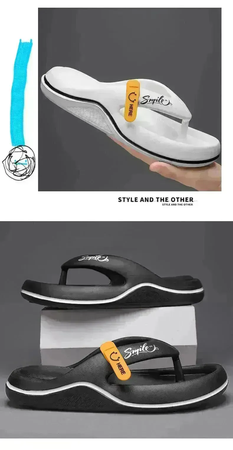 Casual Flip Flops Men's Outer Wear Plus Size All-matching Beach Shoes Men's Slippers