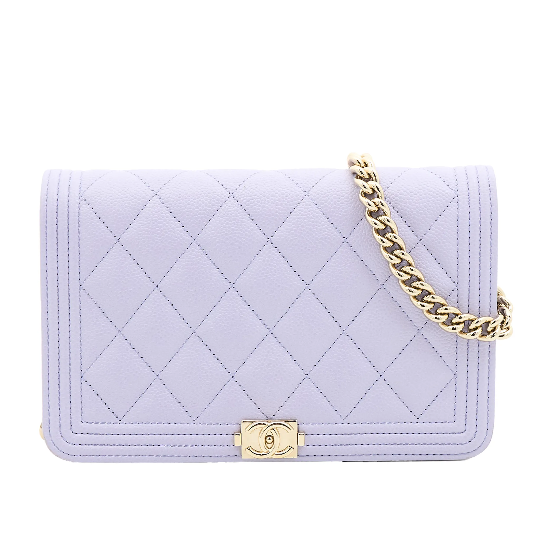 Chanel Boy Lilac WOC LGHW