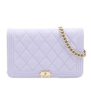 Chanel Boy Lilac WOC LGHW