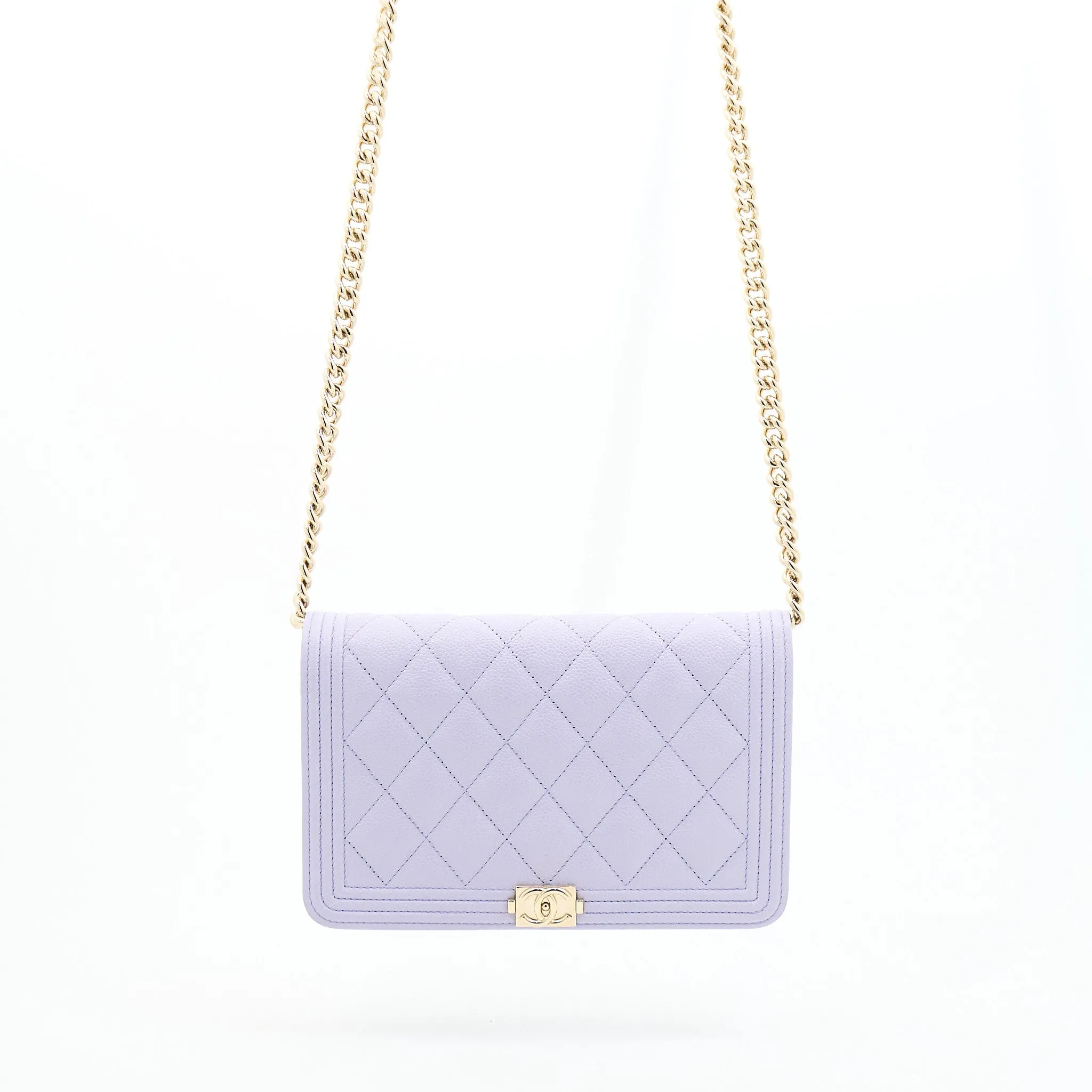 Chanel Boy Lilac WOC LGHW