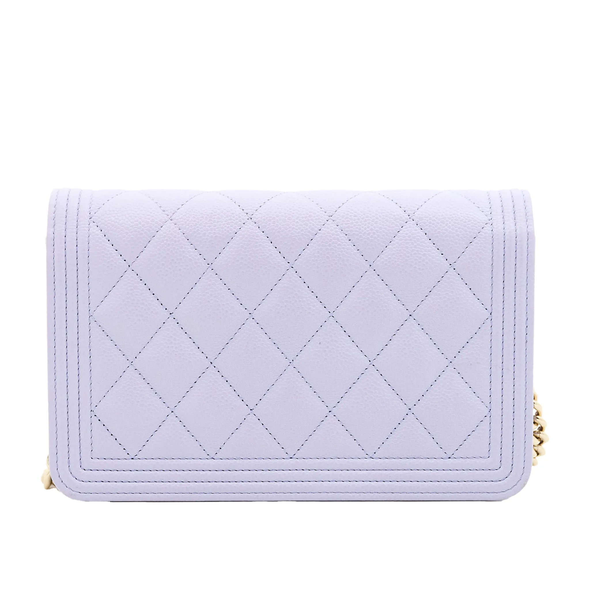 Chanel Boy Lilac WOC LGHW