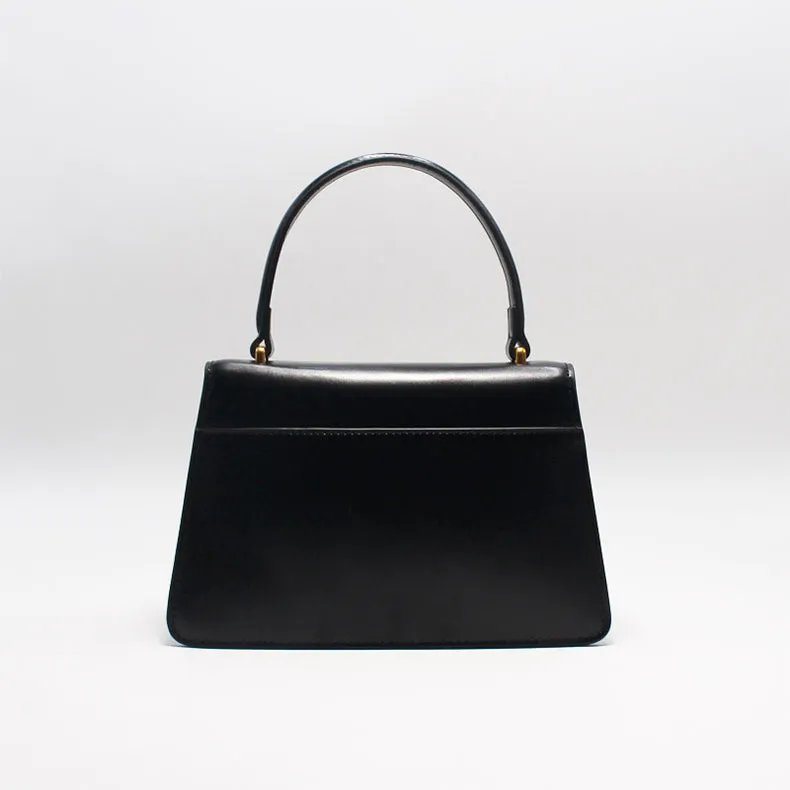 Chic Womens Black Shoulder Handbags Small Leather Crossbody Bag For Women