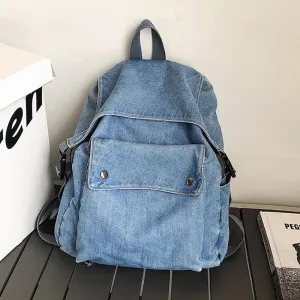Christmas Gift High Quality Denim Women Backpack Fashion School Bags for Girls Casual Ladies Shoulder Bags Designer Backpacks Travel Bag Sac