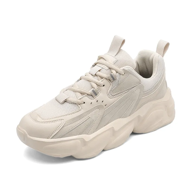 Chunky Sneaker Men Running Shoes Women Breathable Mesh Outdoor Sports Shoes Thick Sole Jogging Walking Shoes Zapatillas Hombre