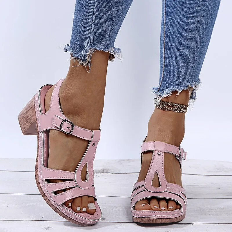 Cilool Women High Heels  Casual Sandals