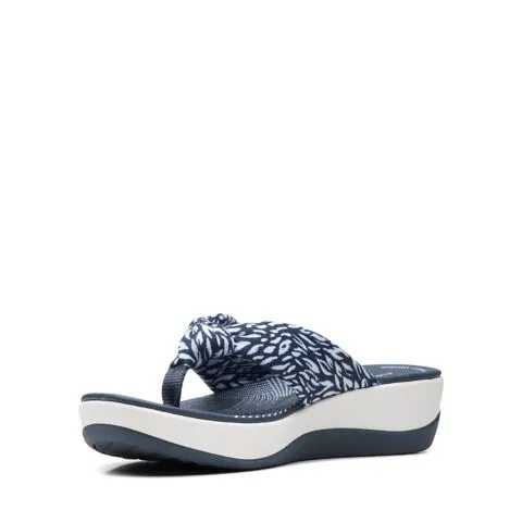 Clarks Women's Arla Glison Flips- Navy Abstract