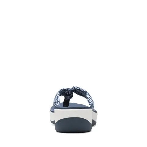 Clarks Women's Arla Glison Flips- Navy Abstract