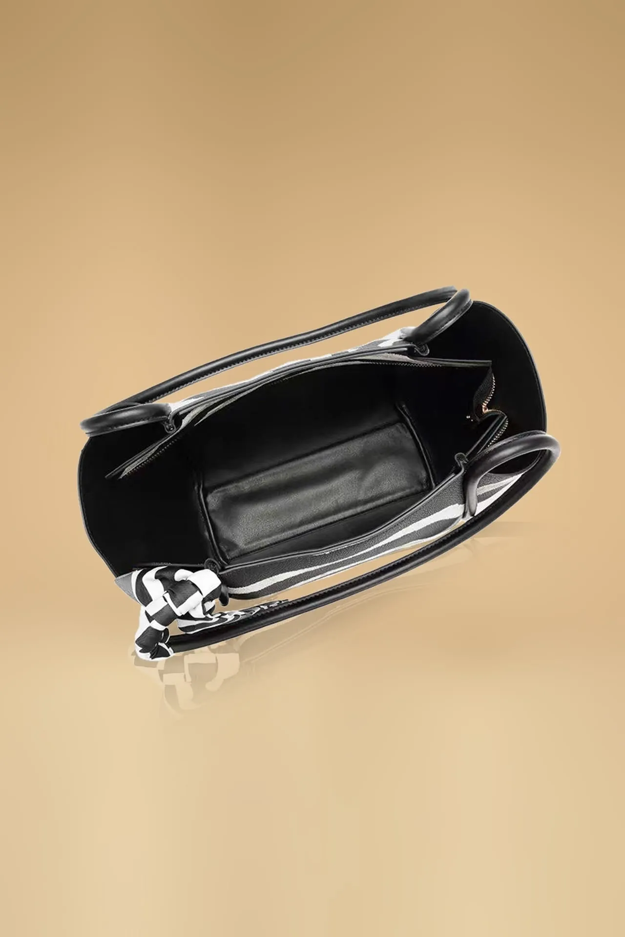 Classic Zebra Printed Handbag