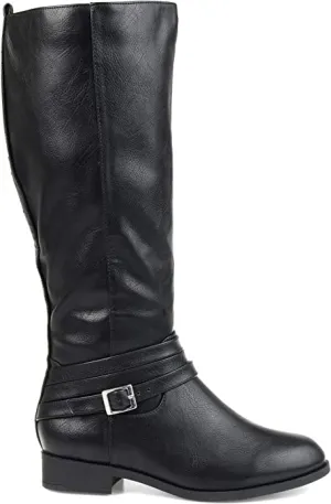 Comfort by Brinley Co. Women’s Ivie Strap Riding Boot  Size 6M - Wide Calf