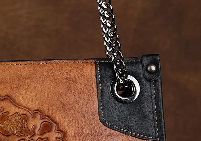 Cool Womens Genuine Leather Shoulder Bags Leather Tote Bags For Women