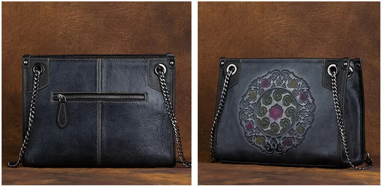 Cool Womens Genuine Leather Shoulder Bags Leather Tote Bags For Women