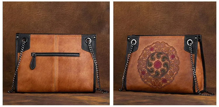 Cool Womens Genuine Leather Shoulder Bags Leather Tote Bags For Women