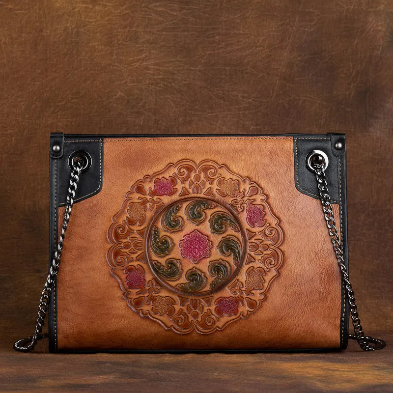 Cool Womens Genuine Leather Shoulder Bags Leather Tote Bags For Women