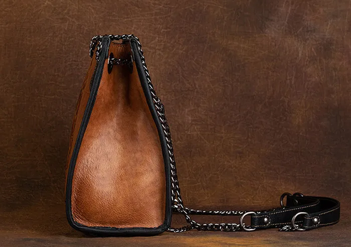 Cool Womens Genuine Leather Shoulder Bags Leather Tote Bags For Women